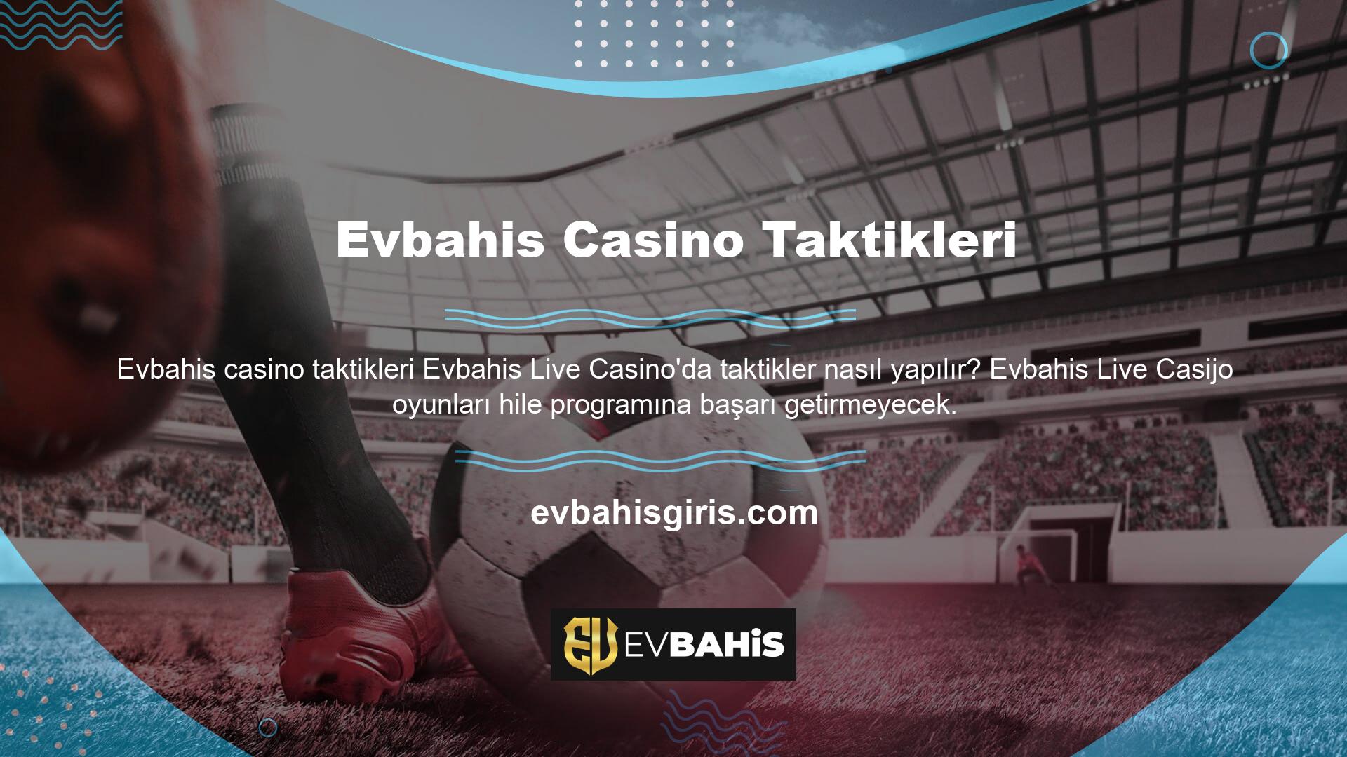Canlı casino oyunları da kendileri için teknoloji ve hizmet sunan şirketler tarafından kontrol edilmektedir