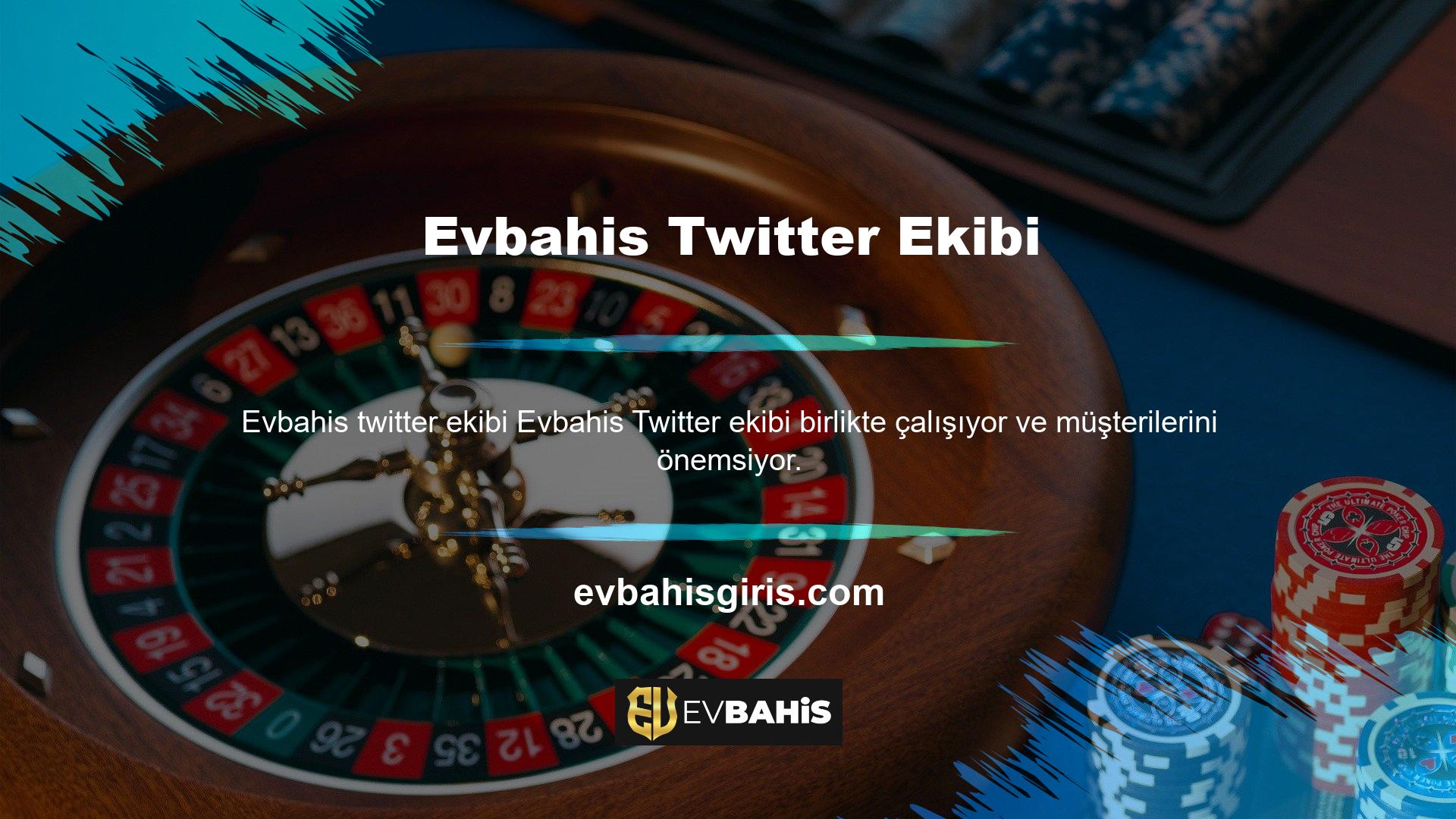 Sorunsuz veya Evbahis Twitter depozitosu vb
